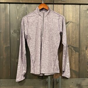 Nike Running Heathered Purple Half-Zip Top